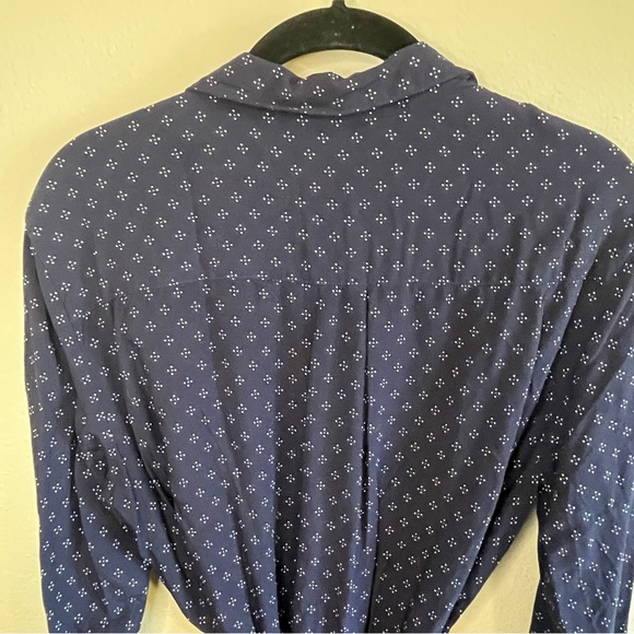 Gap Navy Button-Up Dress w/ Pockets - Picture 7 of 10